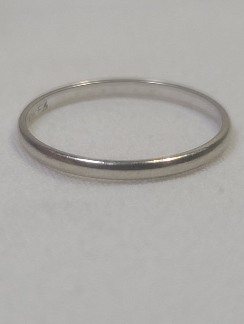 Frederick Goldman 10k Solid White Gold Band Ring Size 7.75 - Picture 3 of 6